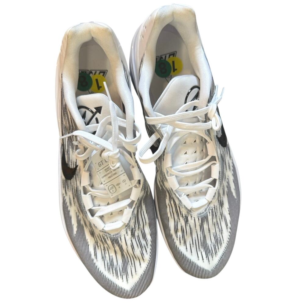 Nike Air NWT NWOB Zoom GT Cut 2 TB White Black Men’s Size 18 Sneaker FJ8915-100 - Picture 5 of 14
